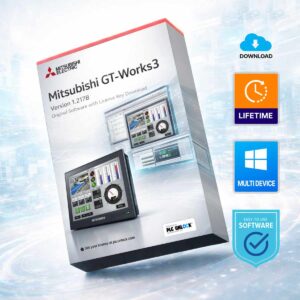 Mitsubishi GT-Works3 Version-1.217B Original Software with License Key Download